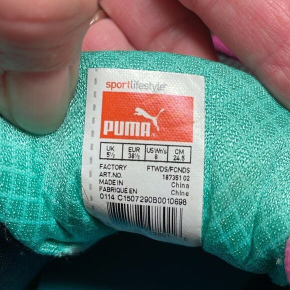 Puma Women’s iocell 1.0, grey, teal, pink/purple, 8 - Picture 6 of 6